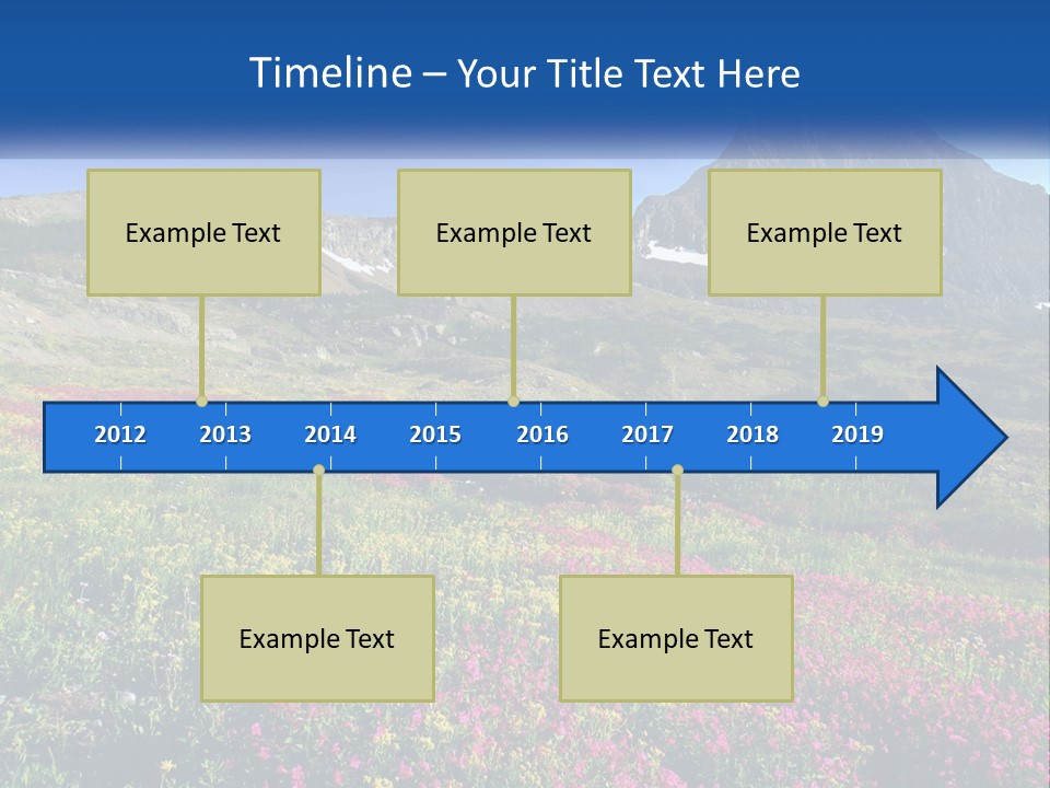 Meadow Blue Spring PowerPoint Template