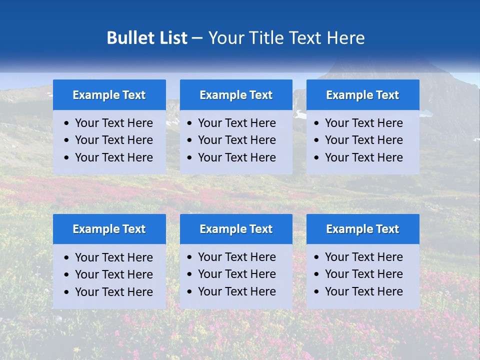 Meadow Blue Spring PowerPoint Template