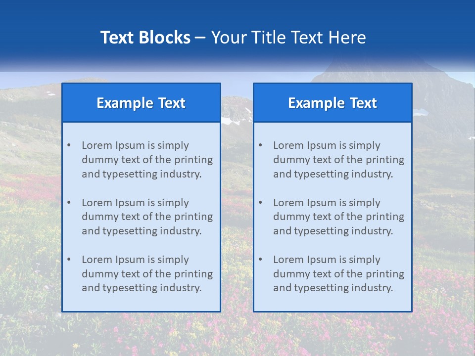 Meadow Blue Spring PowerPoint Template