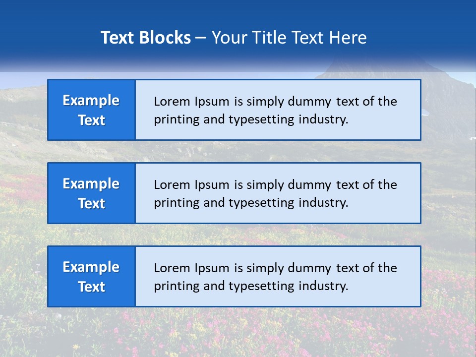 Meadow Blue Spring PowerPoint Template