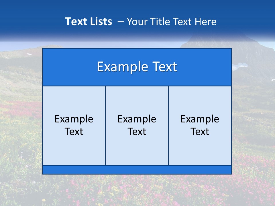 Meadow Blue Spring PowerPoint Template