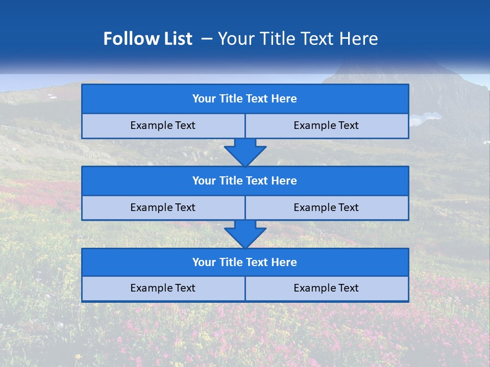 Meadow Blue Spring PowerPoint Template