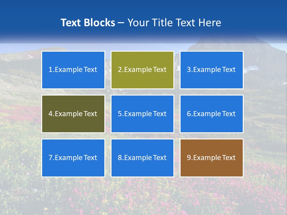 Meadow Blue Spring PowerPoint Template