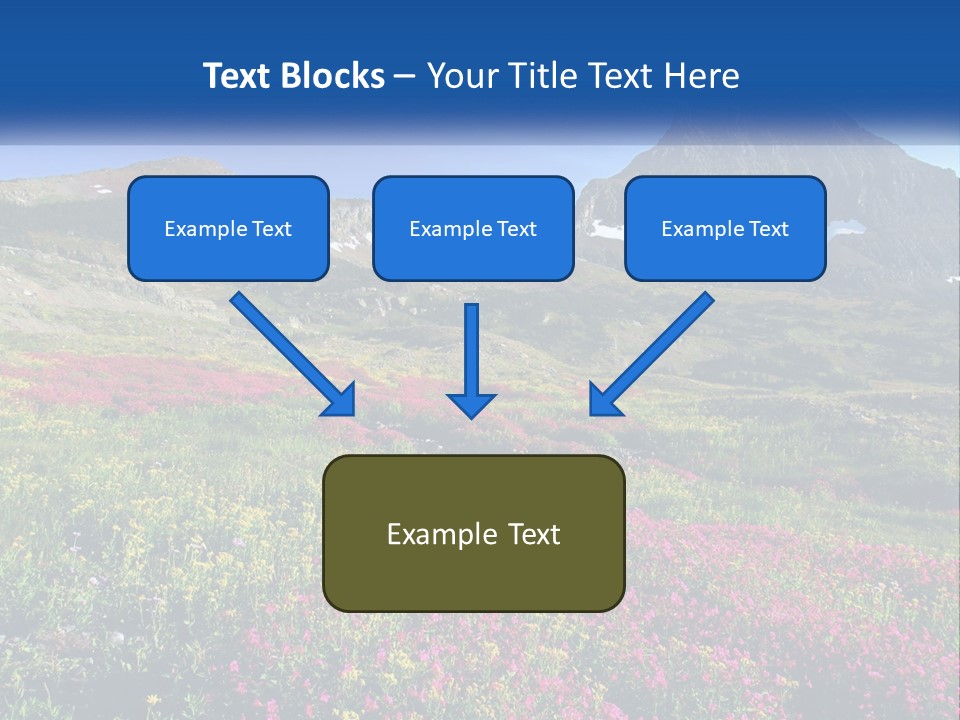 Meadow Blue Spring PowerPoint Template