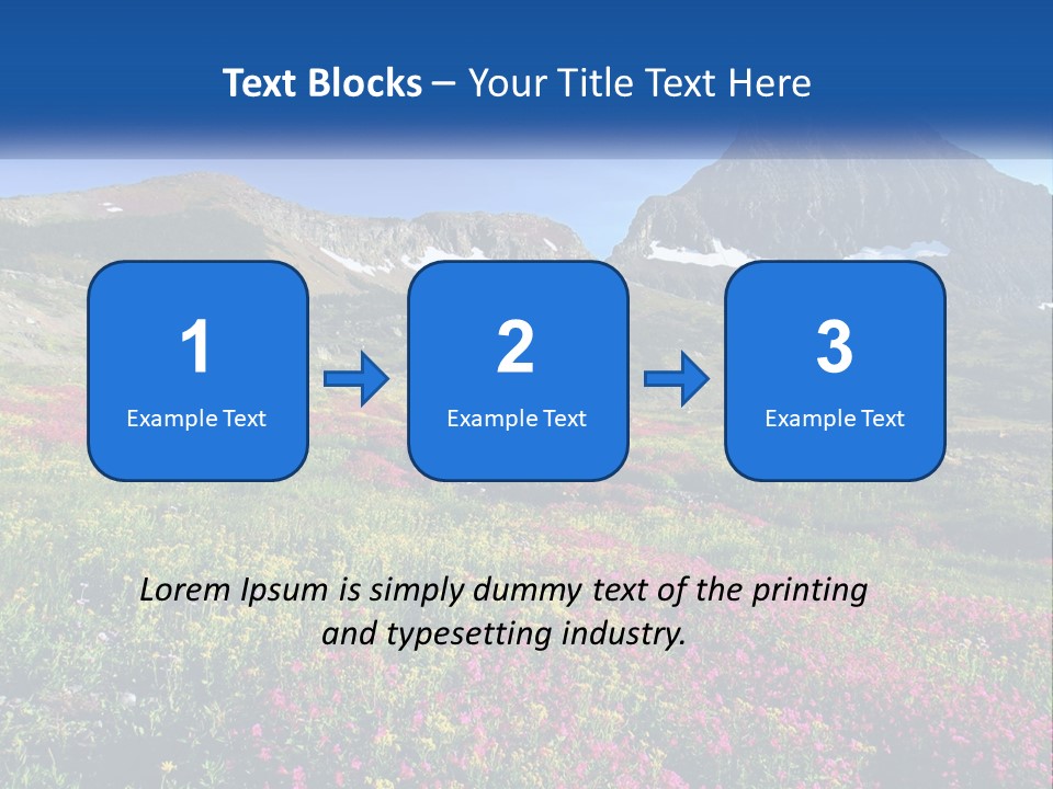 Meadow Blue Spring PowerPoint Template