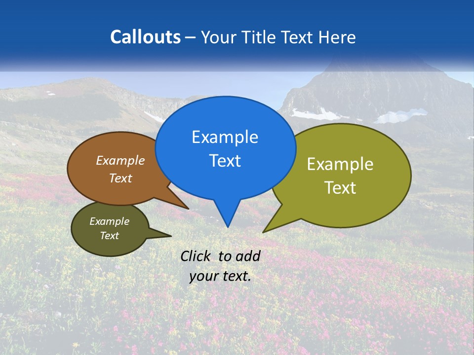 Meadow Blue Spring PowerPoint Template