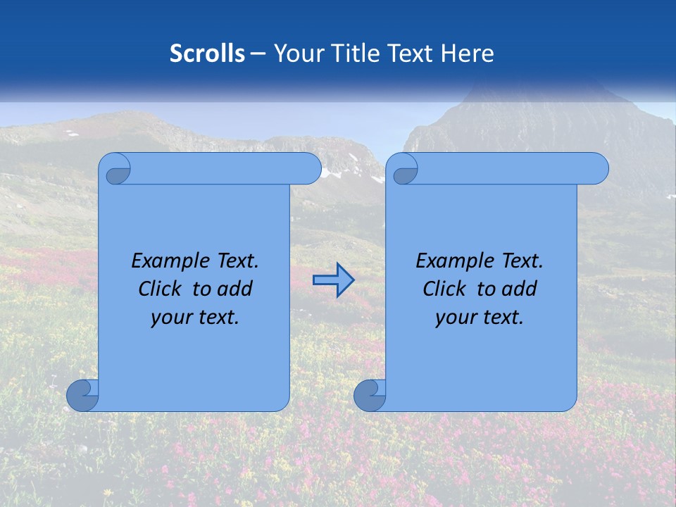 Meadow Blue Spring PowerPoint Template