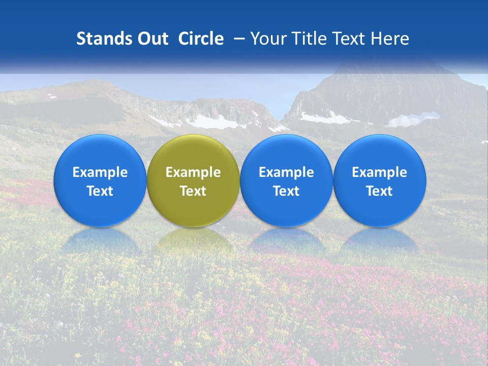 Meadow Blue Spring PowerPoint Template