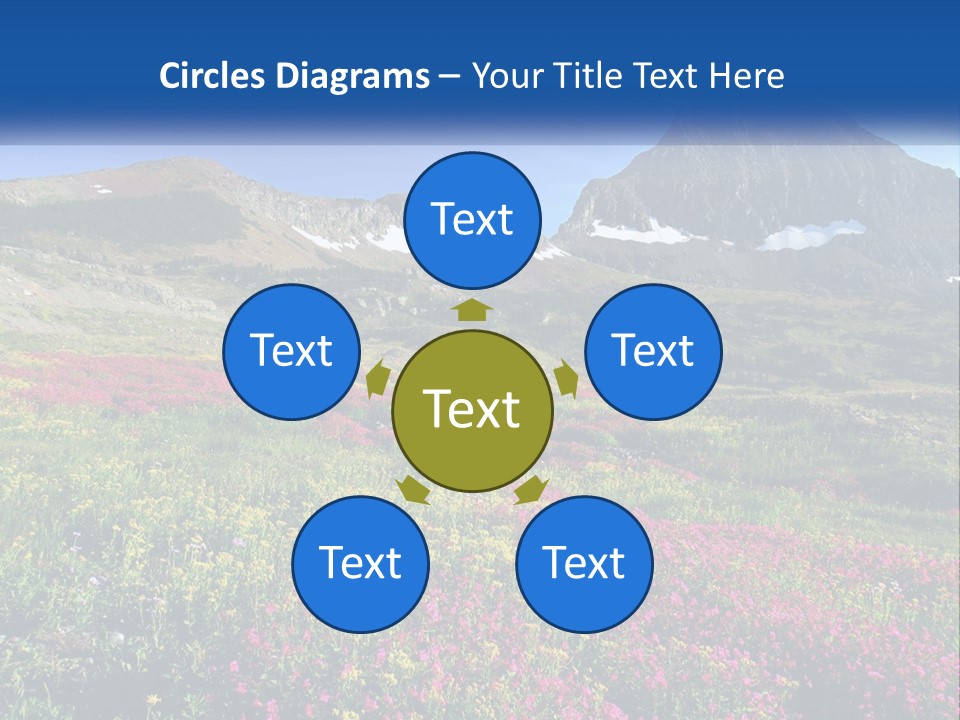 Meadow Blue Spring PowerPoint Template