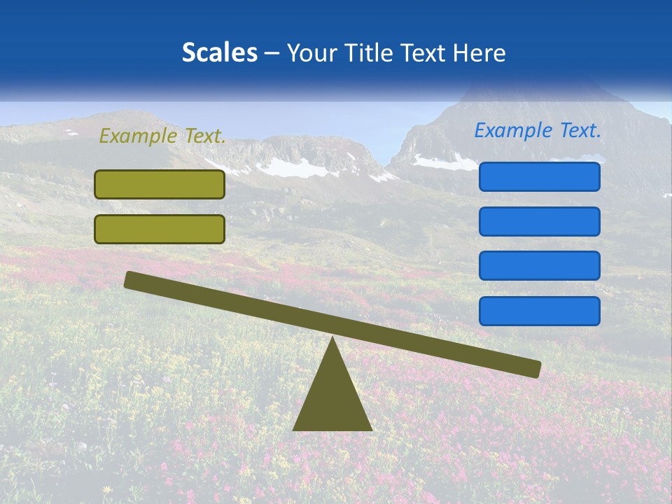 Meadow Blue Spring PowerPoint Template