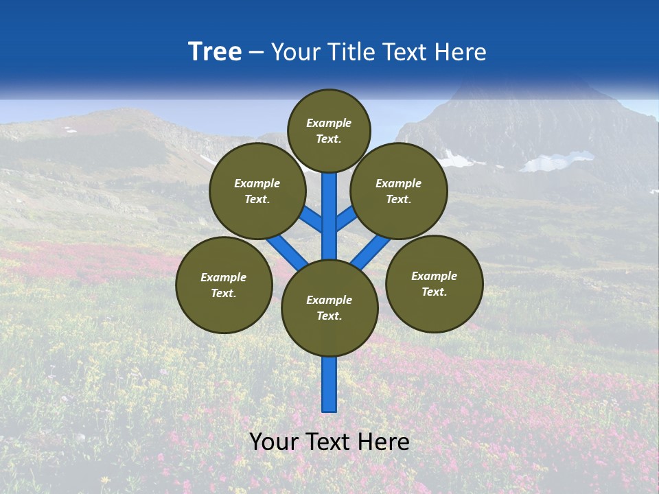 Meadow Blue Spring PowerPoint Template