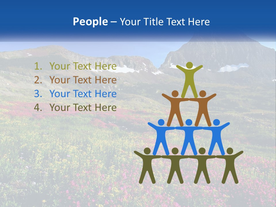 Meadow Blue Spring PowerPoint Template