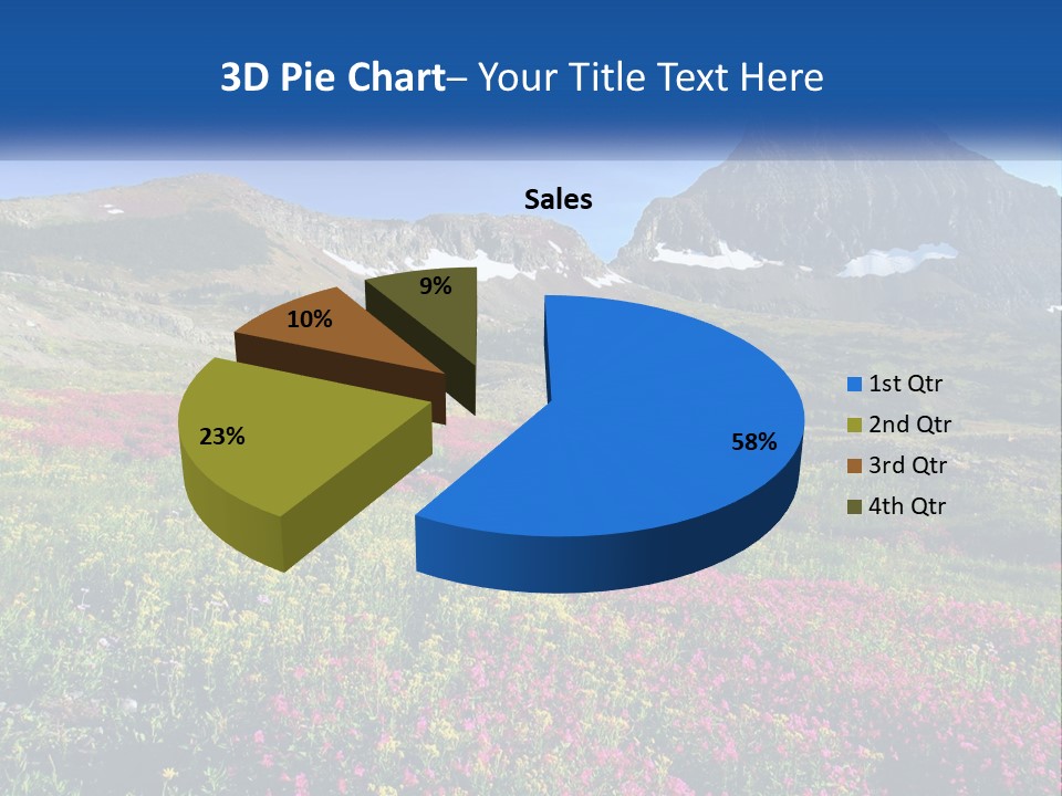 Meadow Blue Spring PowerPoint Template