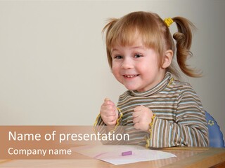 Moppet Girl Bint PowerPoint Template