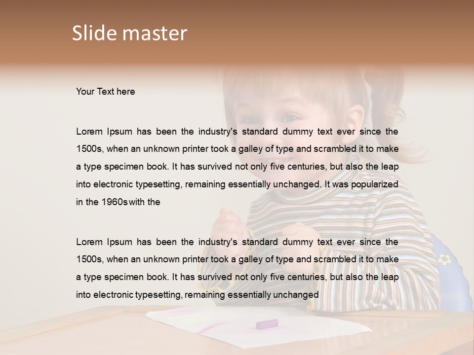 Moppet Girl Bint PowerPoint Template