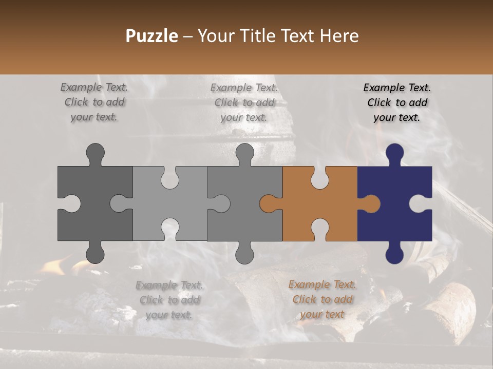 Iron Fireside South Africa PowerPoint Template