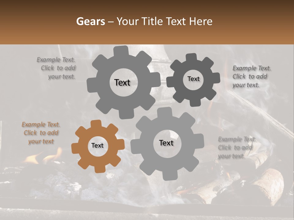 Iron Fireside South Africa PowerPoint Template