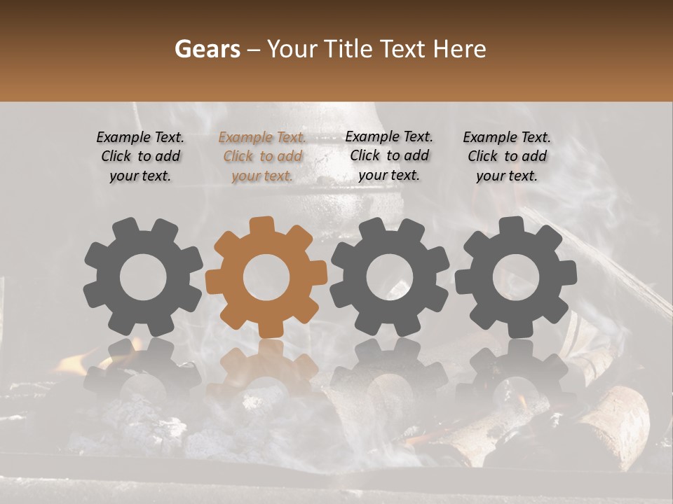 Iron Fireside South Africa PowerPoint Template