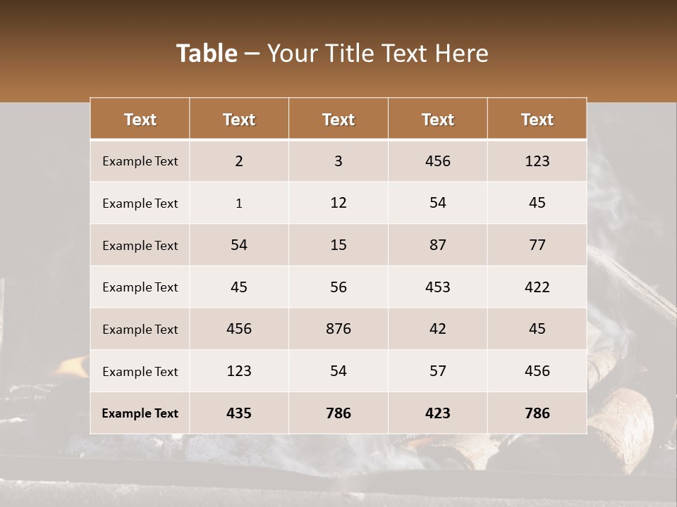 Iron Fireside South Africa PowerPoint Template