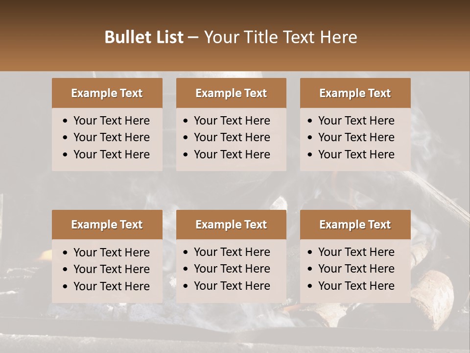 Iron Fireside South Africa PowerPoint Template