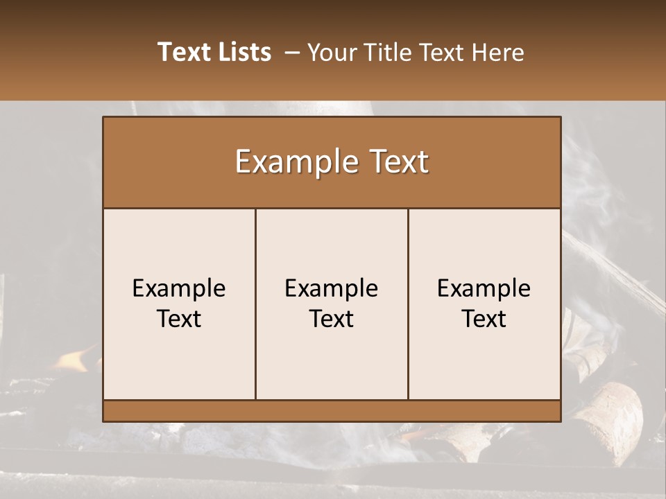 Iron Fireside South Africa PowerPoint Template