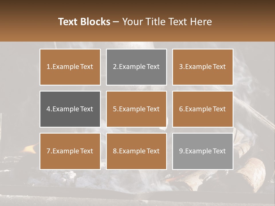 Iron Fireside South Africa PowerPoint Template