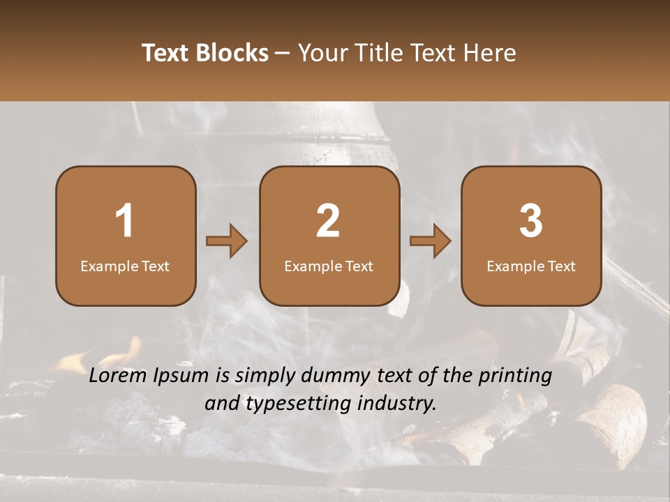 Iron Fireside South Africa PowerPoint Template
