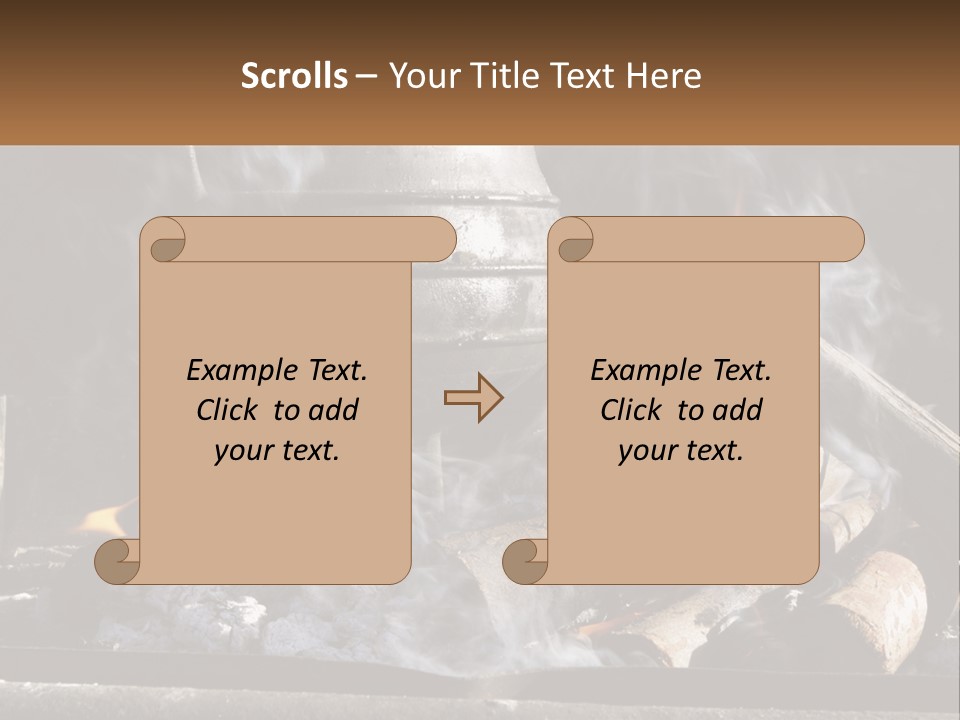 Iron Fireside South Africa PowerPoint Template