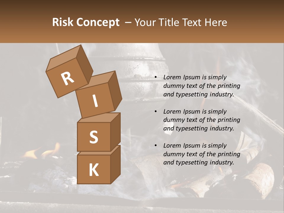 Iron Fireside South Africa PowerPoint Template