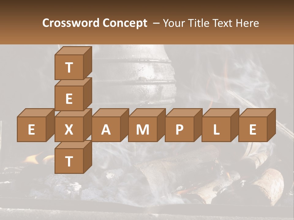 Iron Fireside South Africa PowerPoint Template