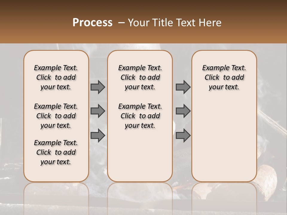Iron Fireside South Africa PowerPoint Template