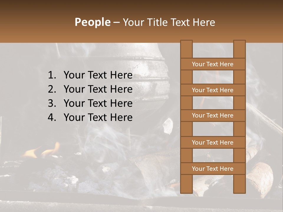 Iron Fireside South Africa PowerPoint Template