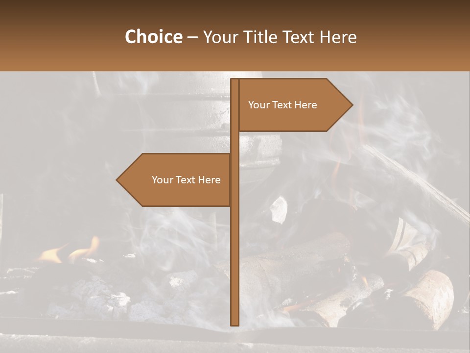 Iron Fireside South Africa PowerPoint Template