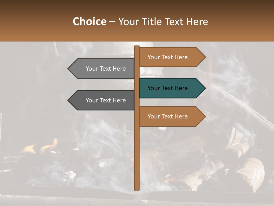 Iron Fireside South Africa PowerPoint Template
