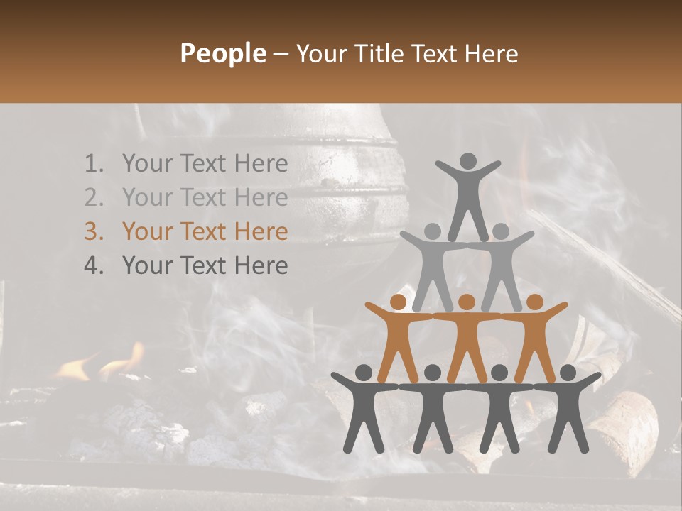 Iron Fireside South Africa PowerPoint Template