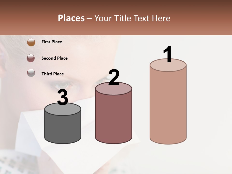 Brunette Cute Pretty PowerPoint Template