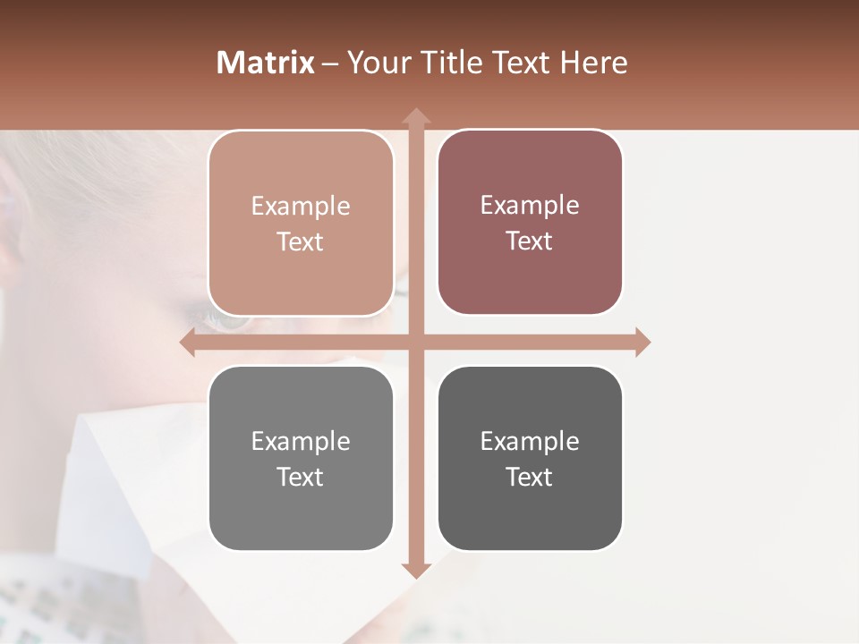 Brunette Cute Pretty PowerPoint Template