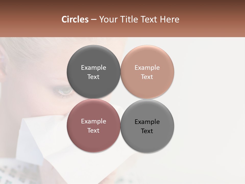 Brunette Cute Pretty PowerPoint Template