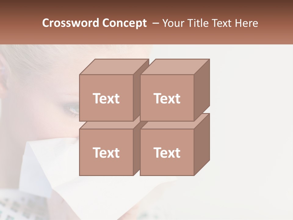 Brunette Cute Pretty PowerPoint Template