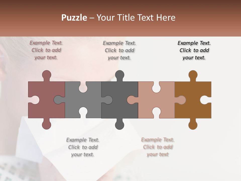 Brunette Cute Pretty PowerPoint Template