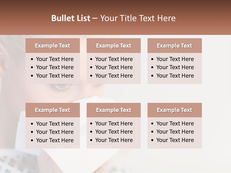 Brunette Cute Pretty PowerPoint Template