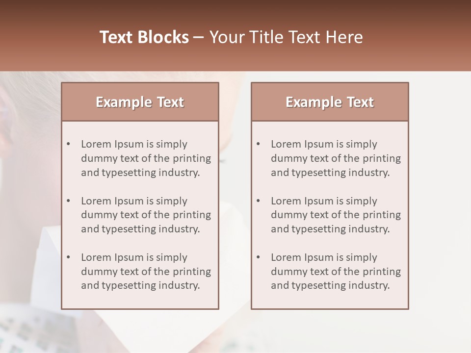 Brunette Cute Pretty PowerPoint Template