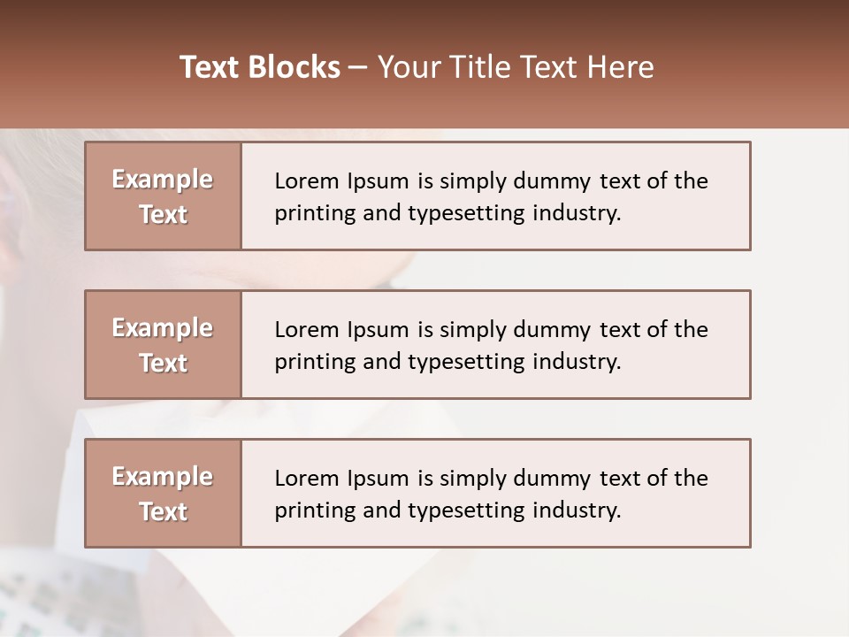 Brunette Cute Pretty PowerPoint Template