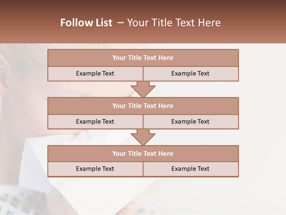 Brunette Cute Pretty PowerPoint Template