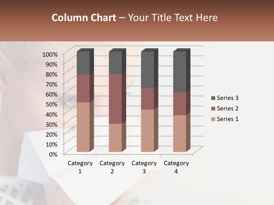 Brunette Cute Pretty PowerPoint Template