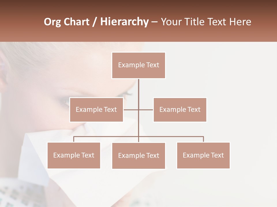 Brunette Cute Pretty PowerPoint Template