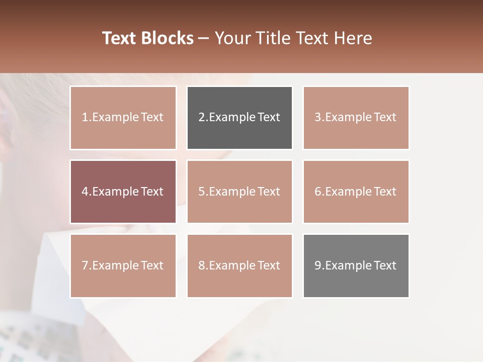 Brunette Cute Pretty PowerPoint Template