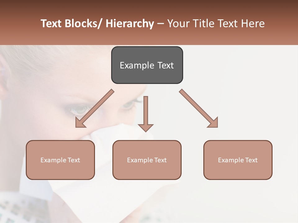 Brunette Cute Pretty PowerPoint Template