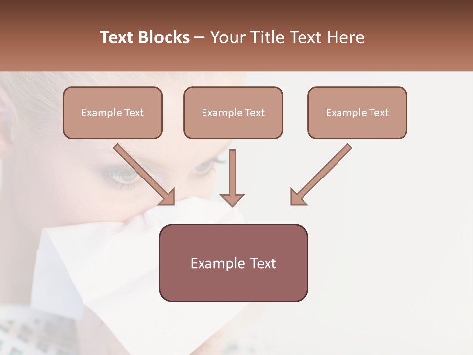 Brunette Cute Pretty PowerPoint Template