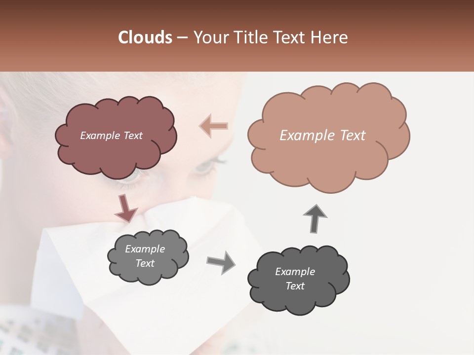 Brunette Cute Pretty PowerPoint Template